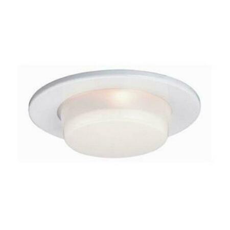 JESCO LIGHTING GROUP 5 in. Line Voltage Dropped Shower Trim with Opal Glass Trim TM5505WH